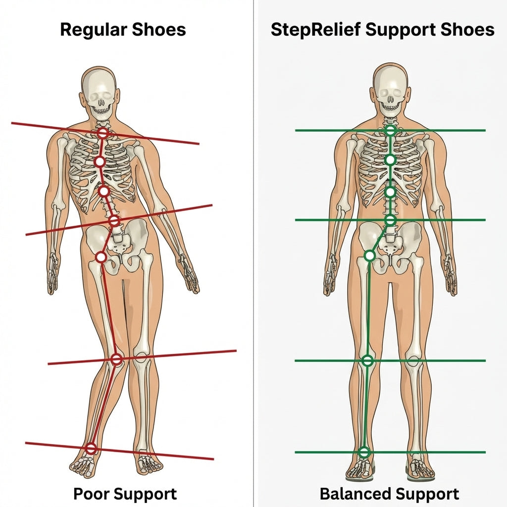 12-Hour Shift Shoes for All-Day Foot, Knee & Back Pain Relief